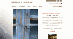 Desktop Screenshot of boutique-antiquaire.com
