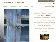 Tablet Screenshot of boutique-antiquaire.com